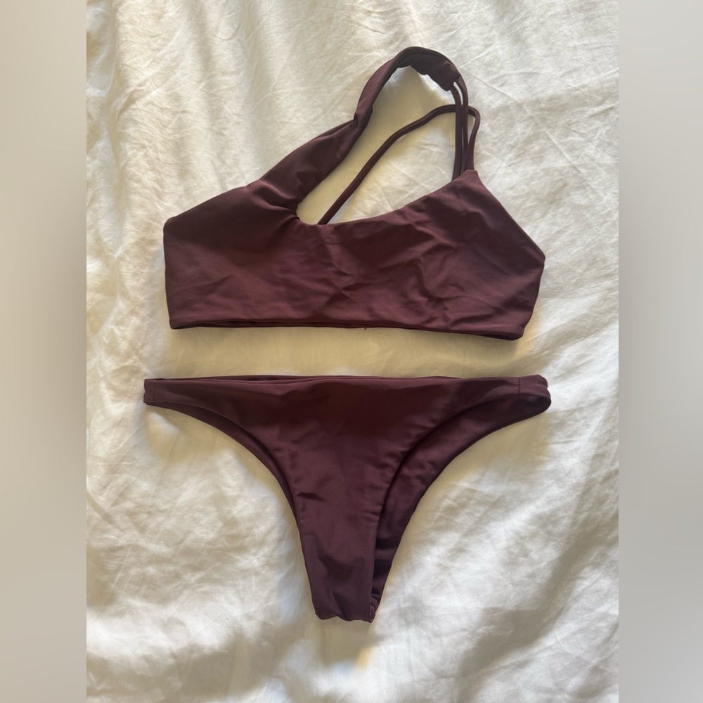 Purple Mikoh Swimwear Bikini Set